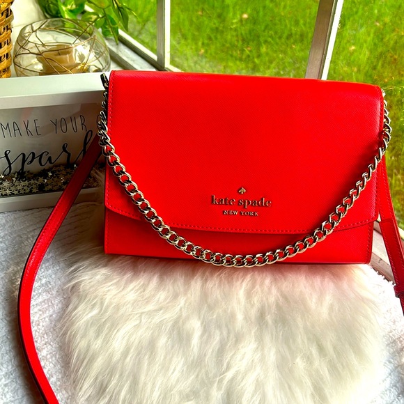 Kate Spade Carson Convertible Crossbody red bag. NWOT - Picture 9 of 10